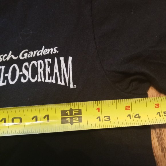 BUSCH GARDENS HOWL O SCREAM UNISEX BLACK NITE OF TERROR SHIRT SZ XS - Picture 6 of 7